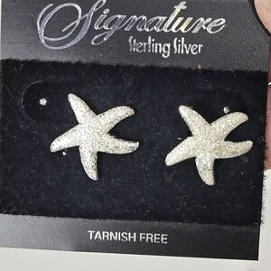 Signature Sterling Silver Starfish Earrings